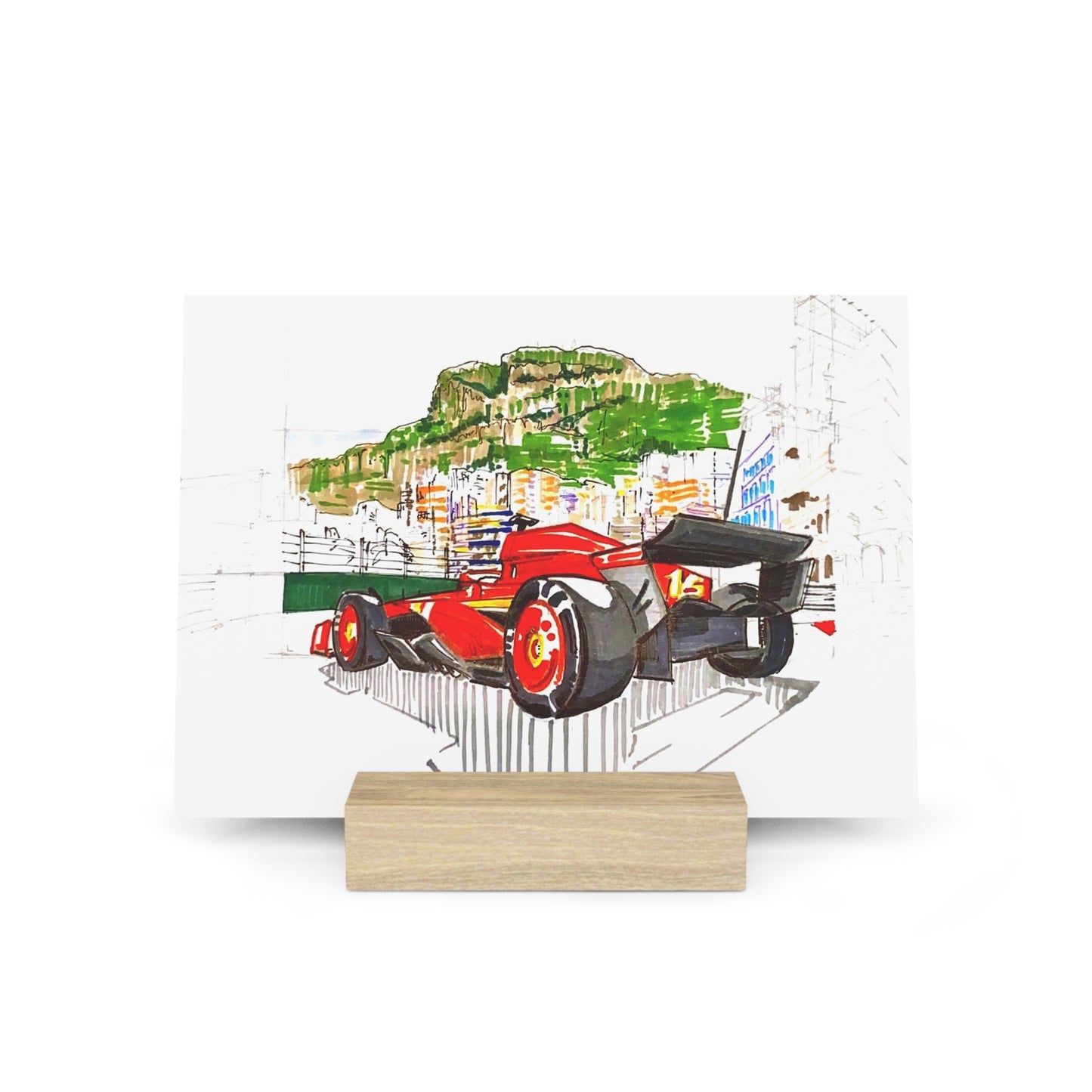 Charles Leclerc Monaco Grand Prix - Card with Stand