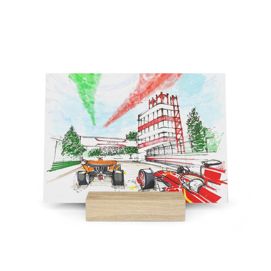 McLaren VS Ferrari Imola Grand Prix - Card with Stand