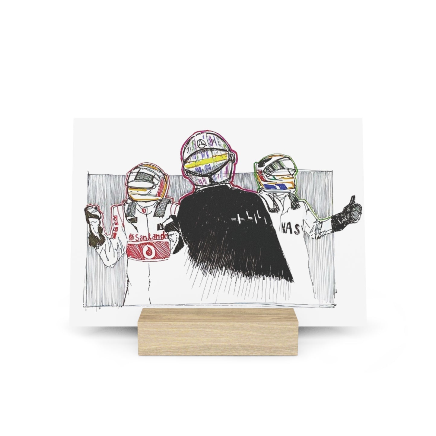 Lewis Hamilton - Card with Stand